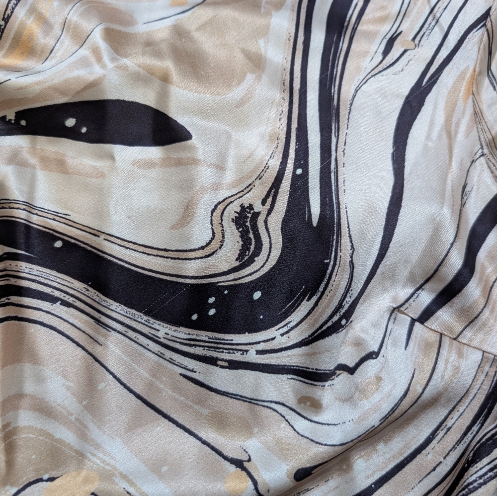 Lost And Wonder Opulance Vintage Retro Marble Print Dress See Description Small - Picture 9 of 11